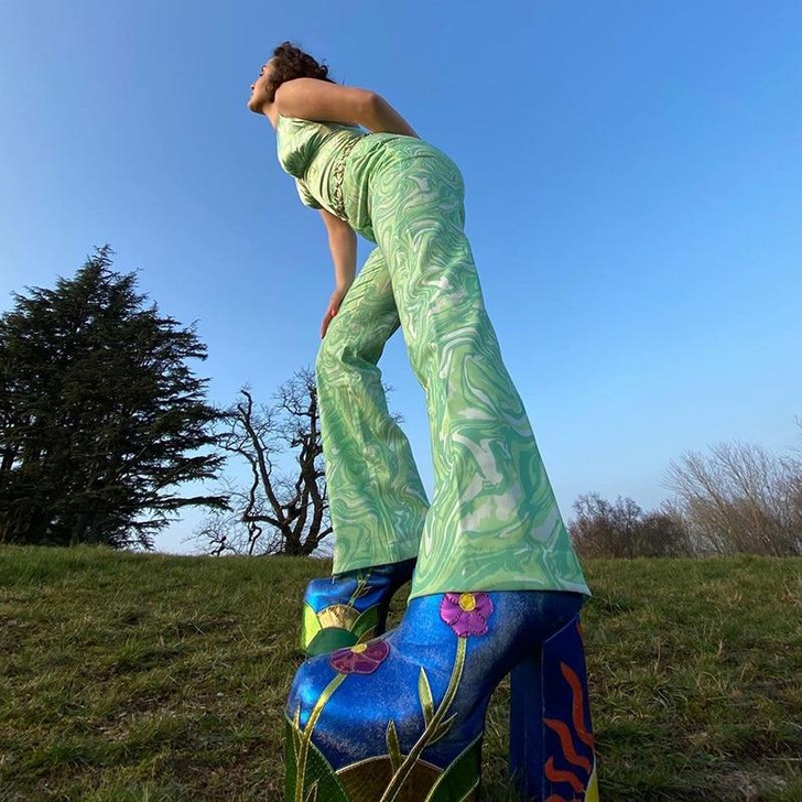 Y2K AESTHETIC SWIRL PRINT PANTS - Cosmique Studio - Aesthetic Clothes Y2K AESTHETIC SWIRL PRINT PANTS - Cosmique Studio - Aesthetic Clothes