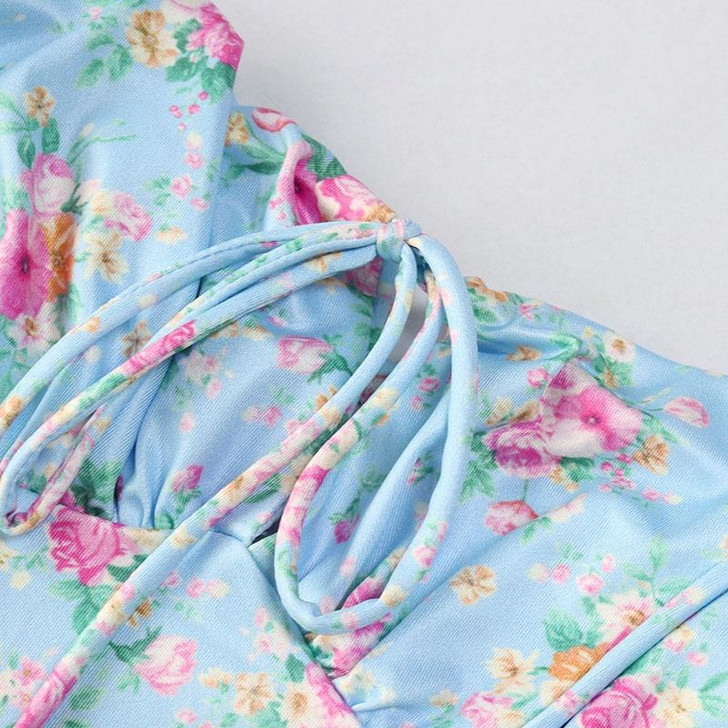 COTTAGECORE AESTHETIC FLORAL MAXI DRESS - Cosmique Studio - Aesthetic Clothes