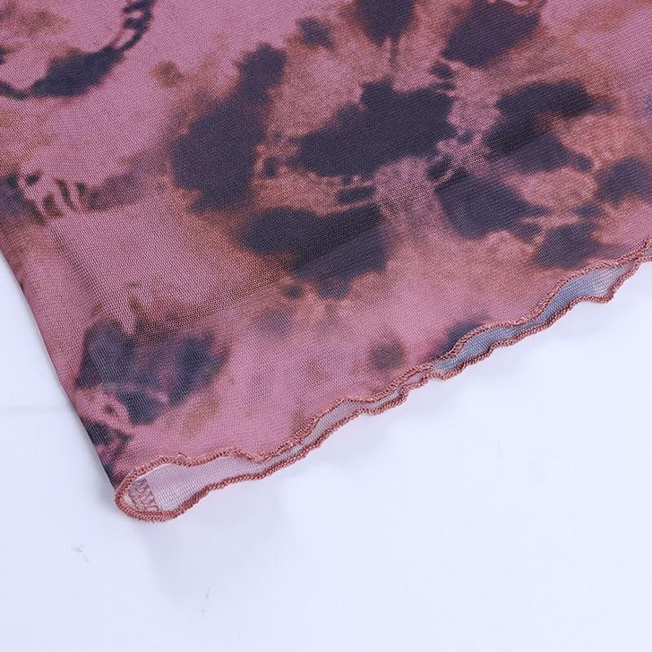 PASTEL GOTH AESTHETIC TIE DYE MINI SKIRT - Cosmique Studio - Aesthetic Clothes