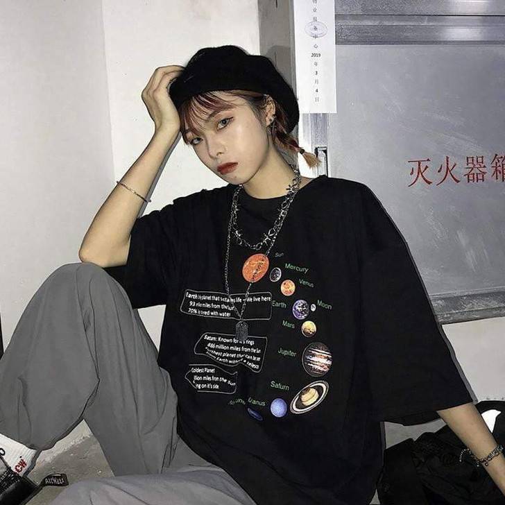 solar system black tee with pictures of planets and their descriptions solar system black tee with pictures of planets and their descriptions