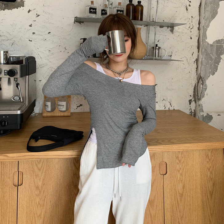 Tumblr Aesthetic Two Piece Long Sleeve Top
