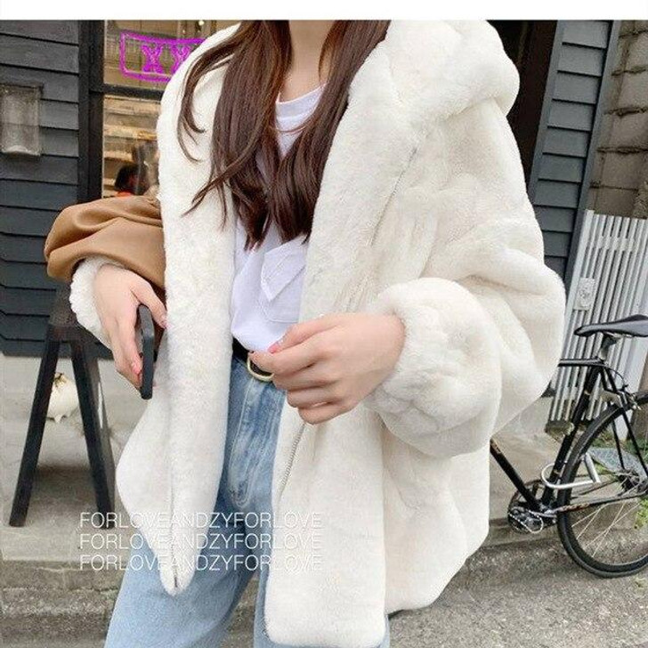 Soft Aesthetic Faux Fur Coat