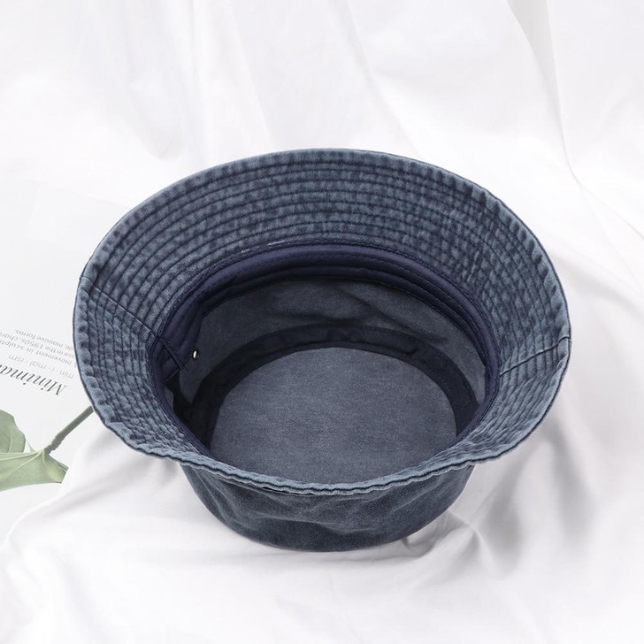 VINTAGE AESTHETIC DENIM WASHED BUCKET HAT - Cosmique Studio VINTAGE AESTHETIC DENIM WASHED BUCKET HAT - Cosmique Studio