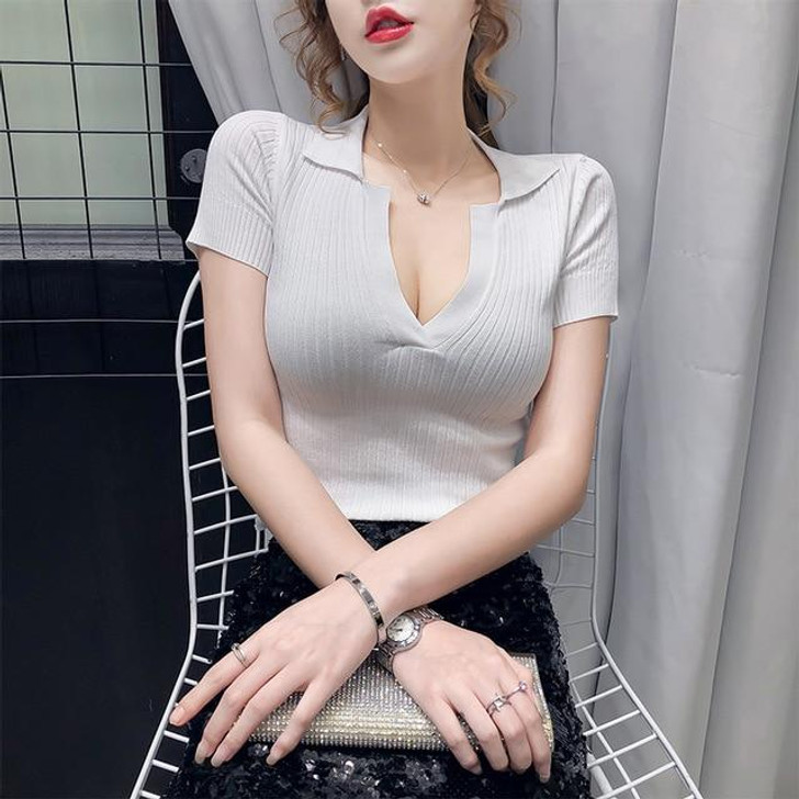 SOFT GIRL AESTHETIC POLO CROP TOP - Cosmique Studio SOFT GIRL AESTHETIC POLO CROP TOP - Cosmique Studio