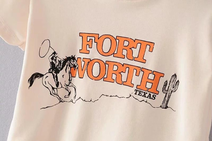 INDIE AESTHETIC PRINTED CROP TEE - Cosmique Studio