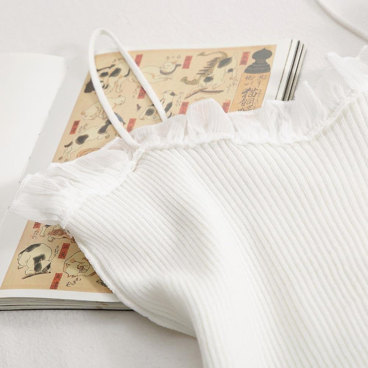 VINTAGE AESTHETIC CROSS HALTER CROP TOP - Cosmique Studio VINTAGE AESTHETIC CROSS HALTER CROP TOP - Cosmique Studio