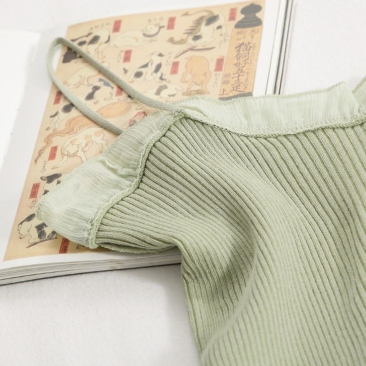 VINTAGE AESTHETIC CROSS HALTER CROP TOP - Cosmique Studio VINTAGE AESTHETIC CROSS HALTER CROP TOP - Cosmique Studio