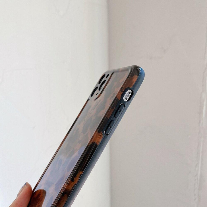 VINTAGE AESTHETIC AMBER LEOPARD PHONE CASE - Cosmique Studio