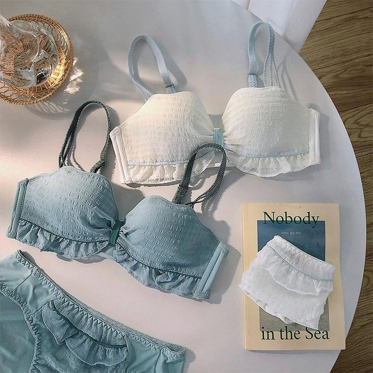 CUTE AESTHETIC LINGERIE PUSH UP BRA AND PANTY SET - Cosmique Studio CUTE AESTHETIC LINGERIE PUSH UP BRA AND PANTY SET - Cosmique Studio