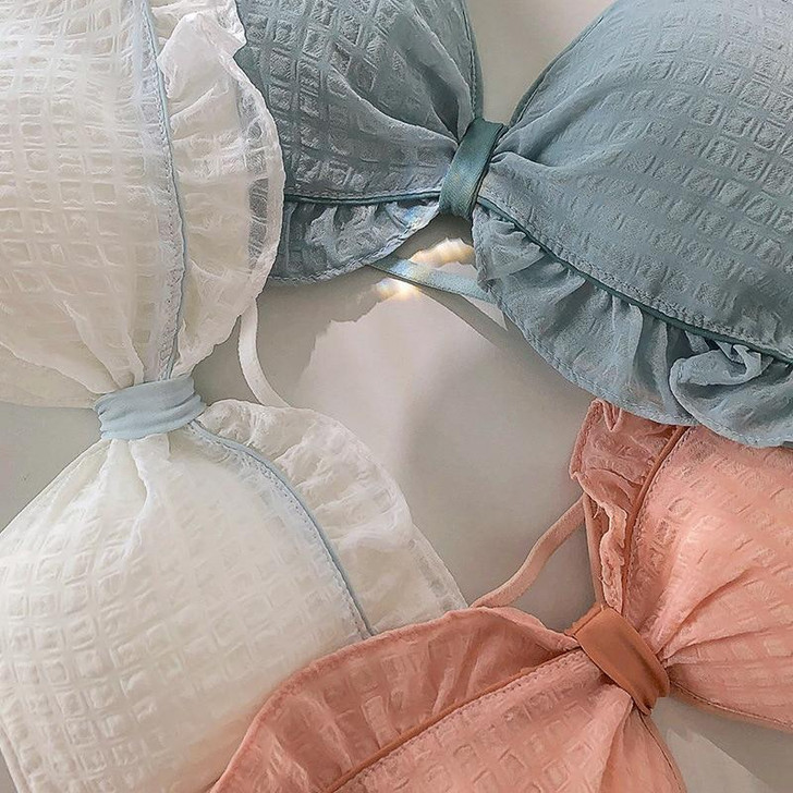 CUTE AESTHETIC LINGERIE PUSH UP BRA AND PANTY SET - Cosmique Studio CUTE AESTHETIC LINGERIE PUSH UP BRA AND PANTY SET - Cosmique Studio