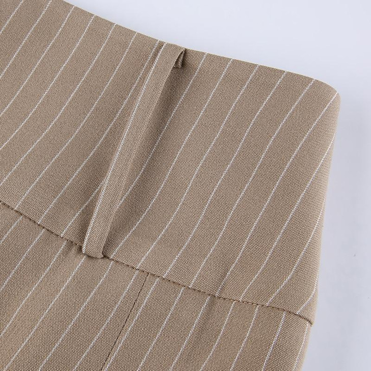 Y2K SEXY KHAKI PLEATED SKIRT - Cosmique Studio Y2K SEXY KHAKI PLEATED SKIRT - Cosmique Studio