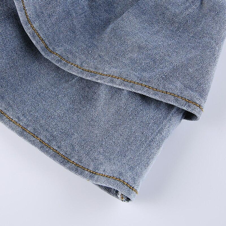 Y2K RUFFLED BLUE DENIM SKIRT Y2K RUFFLED BLUE DENIM SKIRT