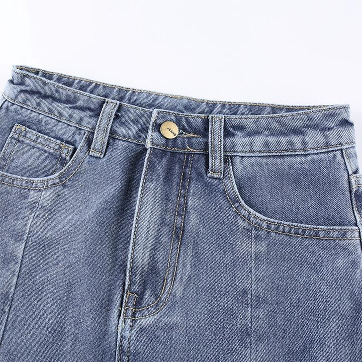 Y2K HIGH WAIST SLASH DENIM SKIRT Y2K HIGH WAIST SLASH DENIM SKIRT