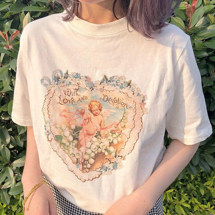 CUPID HEART TEE-Cosmique Studio