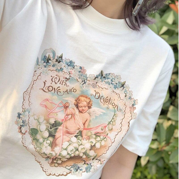 CUPID HEART TEE-Cosmique Studio