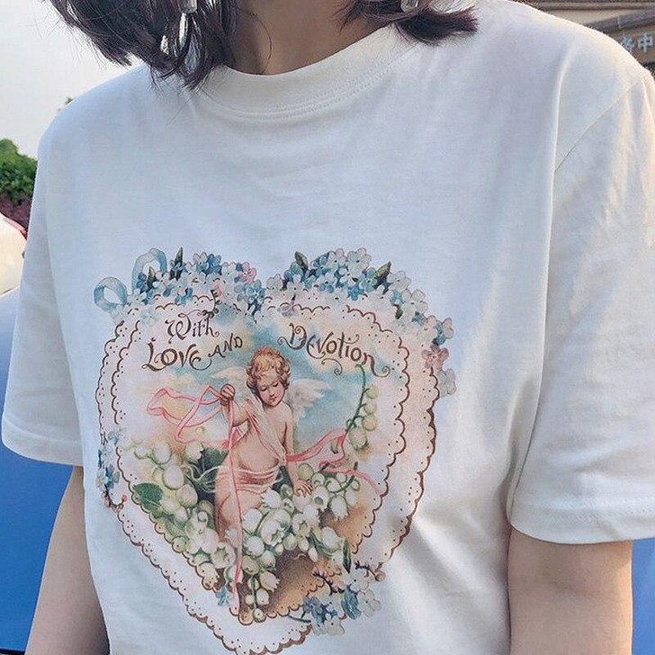 CUPID HEART TEE-Cosmique Studio