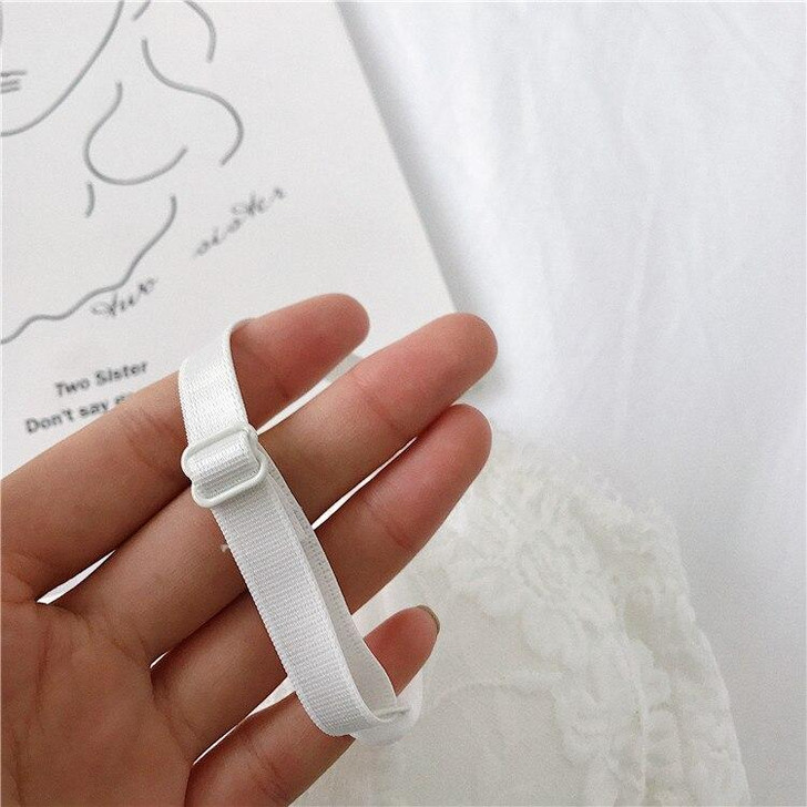 FLORAL LACE CROSS STRAP BRA-Cosmique Studio