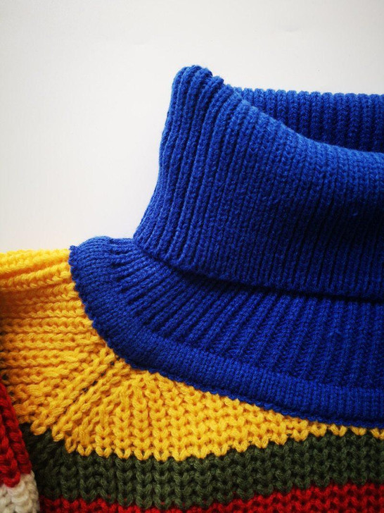 WEIRDO RAINBOW KNITTED SWEATER-Cosmique Studio WEIRDO RAINBOW KNITTED SWEATER-Cosmique Studio