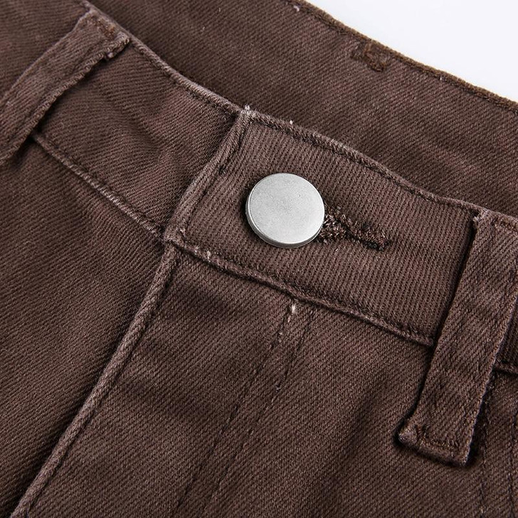 Y2K HIGH WAISTED VINTAGE JEAN PANTS-Cosmique Studio