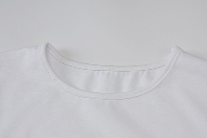 Y2K WOMAN FACE WHITE CROP TOP - Cosmique Studio Y2K WOMAN FACE WHITE CROP TOP - Cosmique Studio