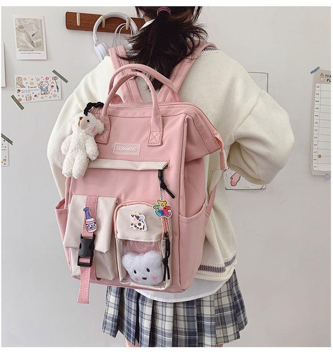 KAWAII SQUARED CUTE LITTLE BEAR BACKPACK KAWAII SQUARED CUTE LITTLE BEAR BACKPACK