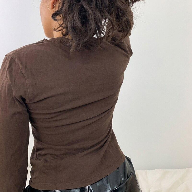 90S AESTHETIC KING HEART DESIGN BROWN SWEATSHIRT 90S AESTHETIC KING HEART DESIGN BROWN SWEATSHIRT