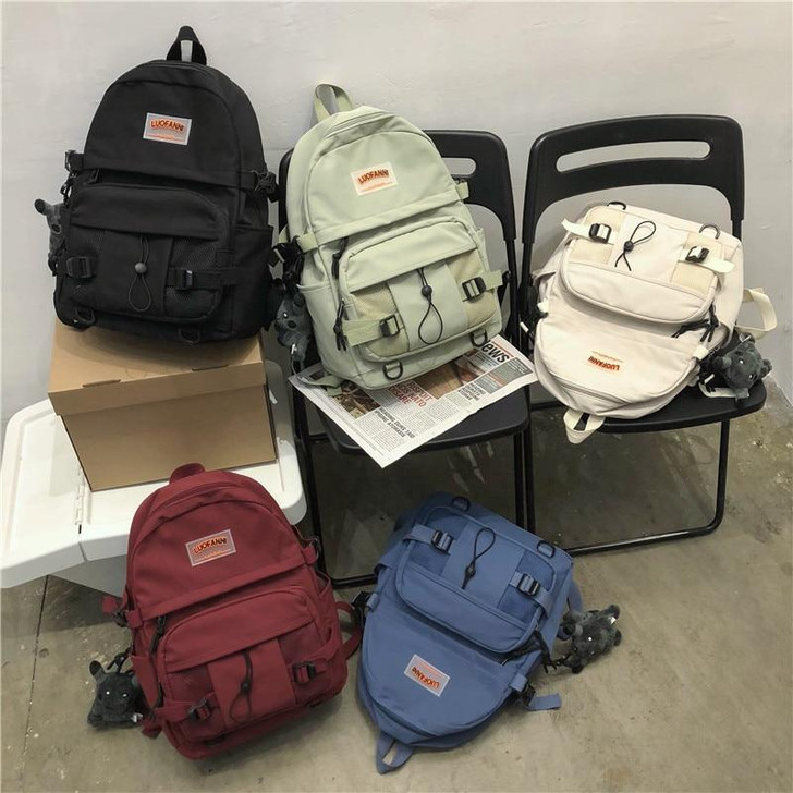 PIKACHU PENDANT SOLID COLOR COOL BACKPACK