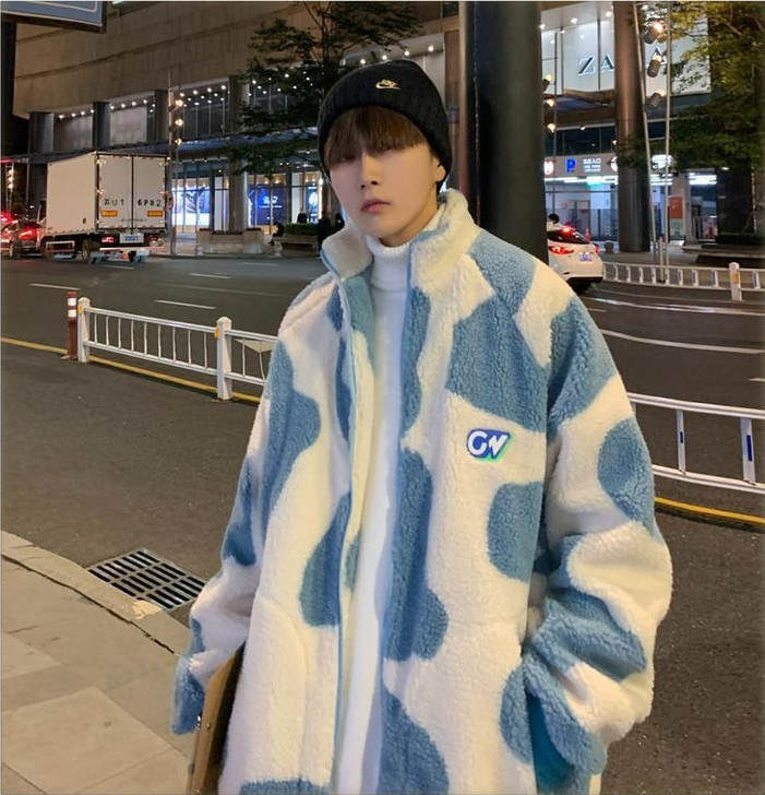 Unisex Cow Fluffy Jacket Unisex Cow Fluffy Jacket