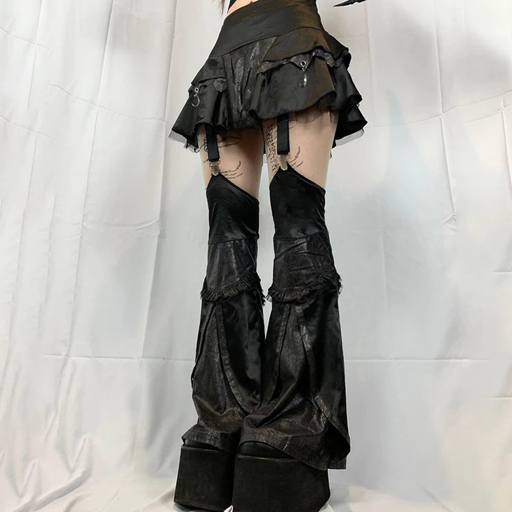 Egirl gothic black cosplay skirt