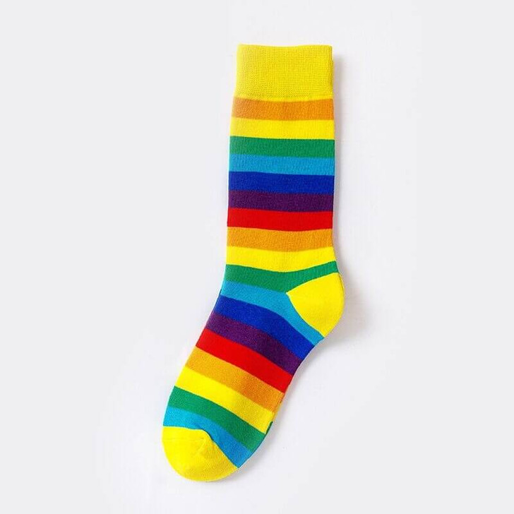 Full Striped Rainbow Socks - Cosmique Studio