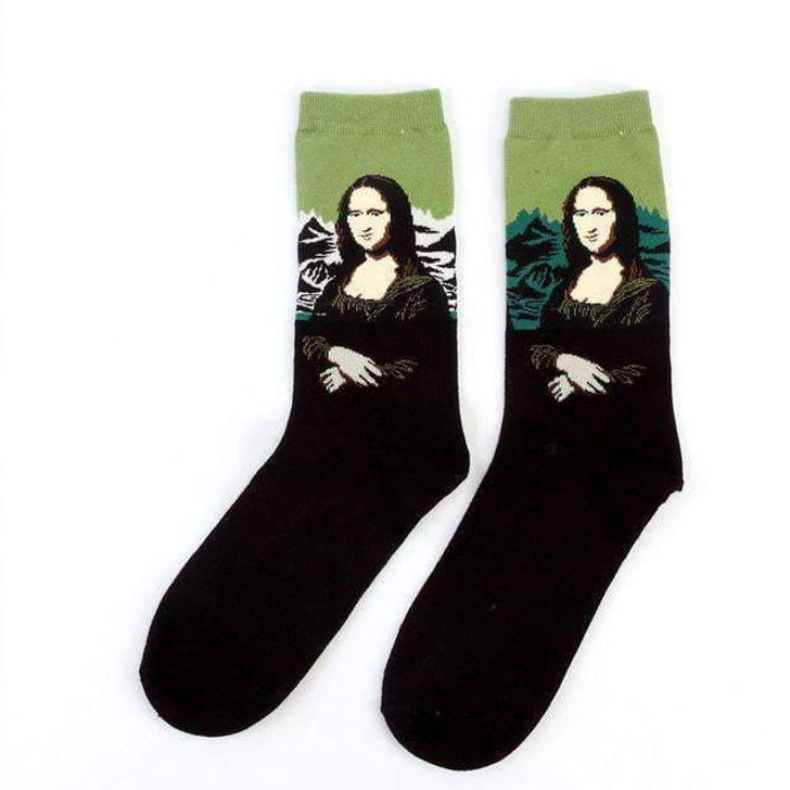 art fashion socks mona lisa art fashion socks mona lisa