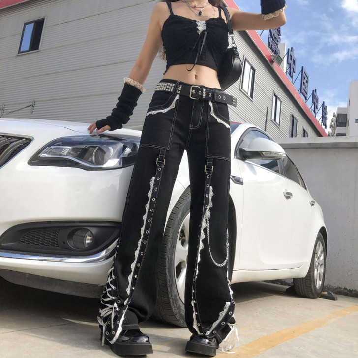 Egirl Festival Style Cargo Pants