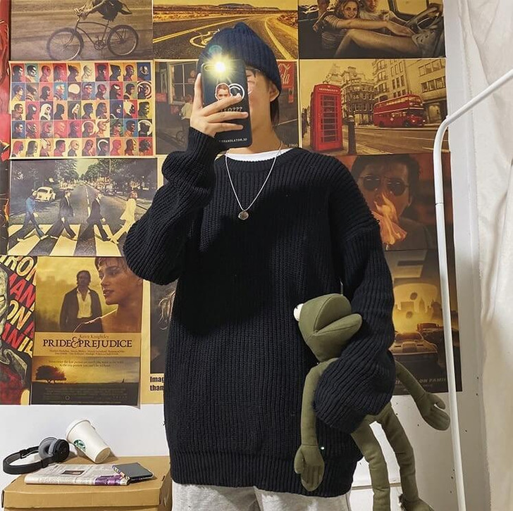 Grandmacore Cozy Sweater