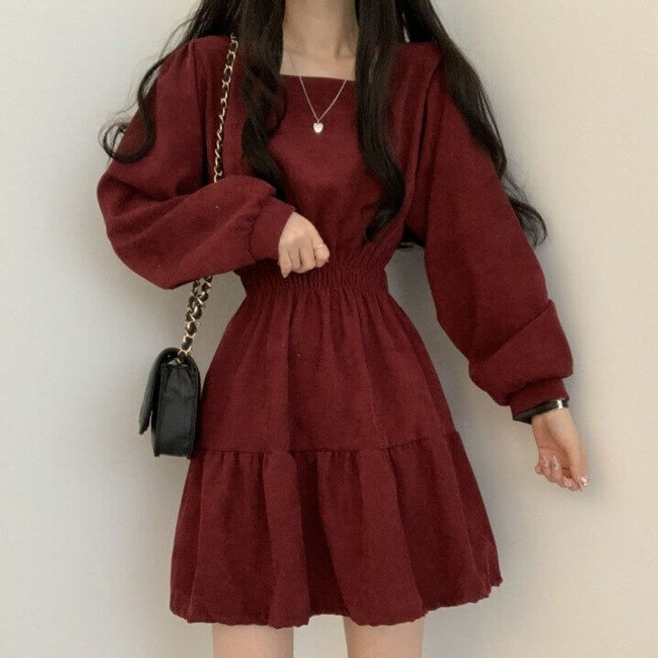 Dark Academia Elegant Mini Dress Dark Academia Elegant Mini Dress