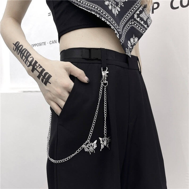 Edgy Style Hollow-Out Pants - Cosmique Studio