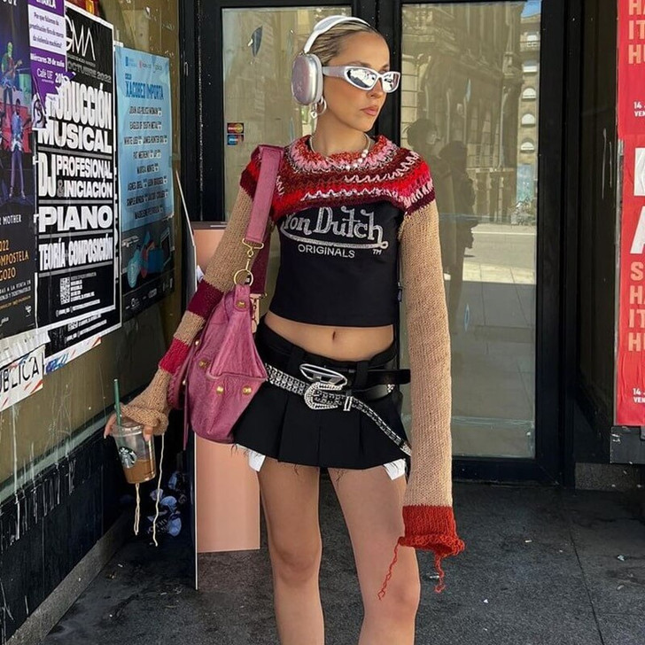 Y2k Knitted Shrug Top Y2k Knitted Shrug Top