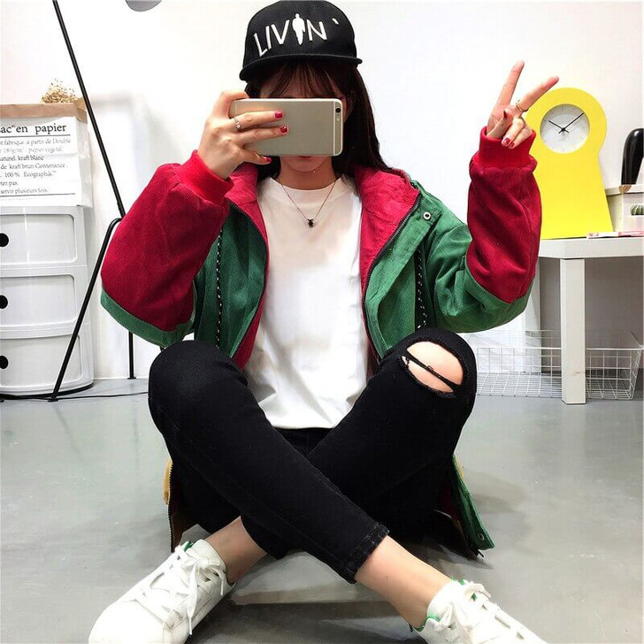 Corduroy Patchwork Vintage Jacket Corduroy Patchwork Vintage Jacket