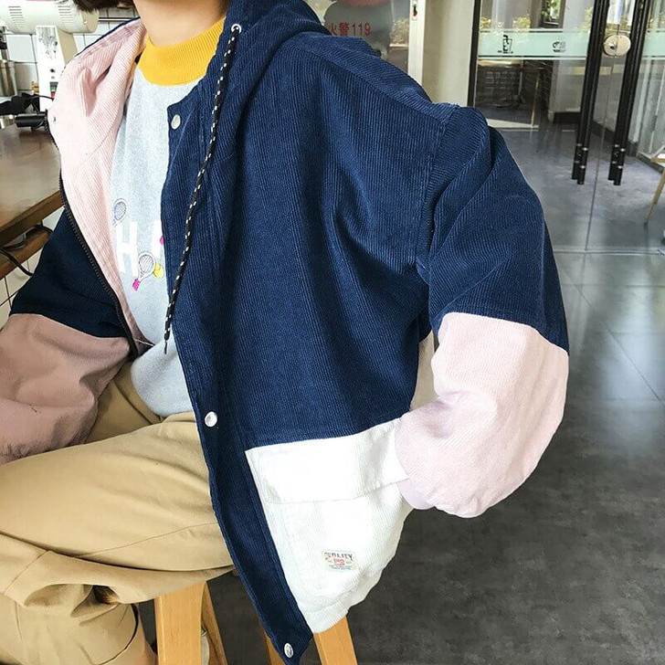 Corduroy Patchwork Vintage Jacket Corduroy Patchwork Vintage Jacket