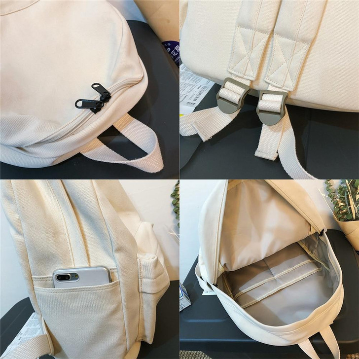 Cotton Canvas School Backpack Cotton Canvas School Backpack