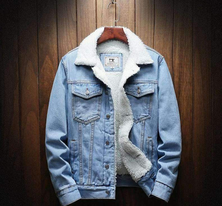 Wool Denim Men Jacket Wool Denim Men Jacket