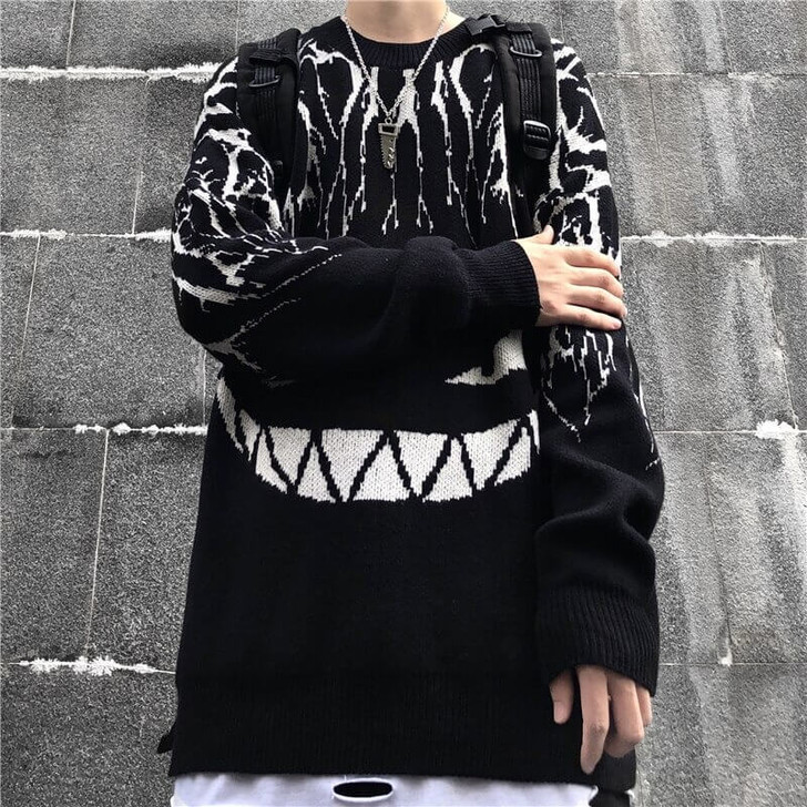 Evil Smi̇le Oversize Sweater
