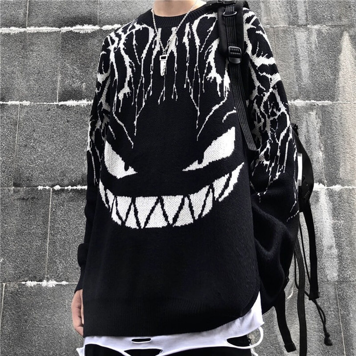 Evil Smi̇le Oversize Sweater