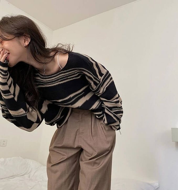 Y2k Oversize Long Sleeve Sweater