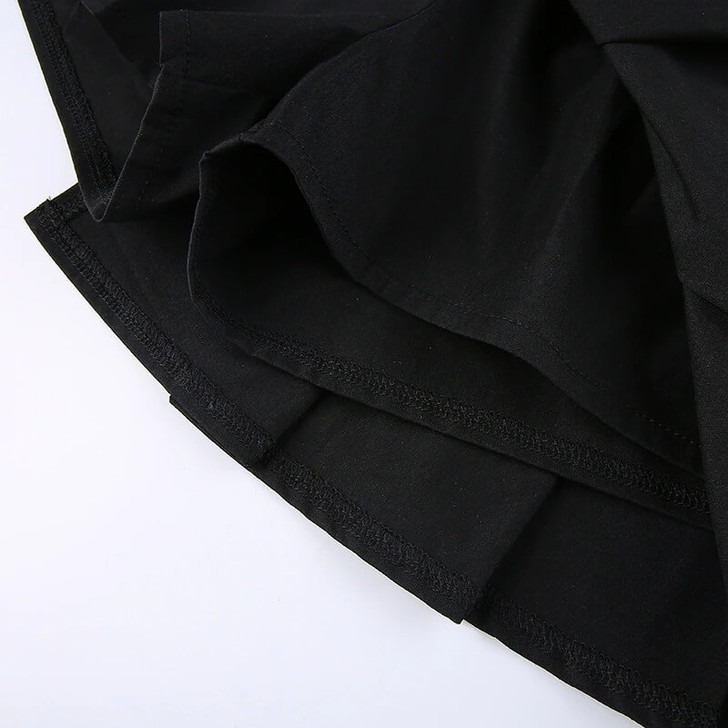 Egirl Asymmetrical Buckle Mini Shorts Skirt