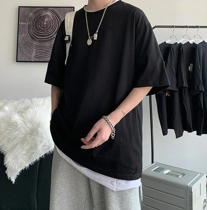 Oversize Basic Unisex Tee - Cosmique Studio