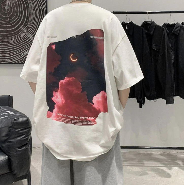 Oversize Aesthetic Sky Tee
