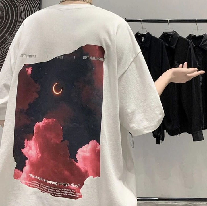 Oversize Aesthetic Sky Tee