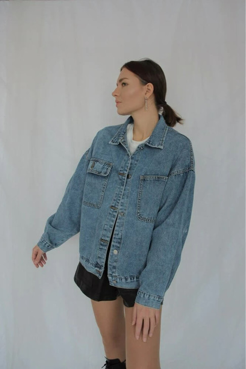 Casual Blue Denim Jacket