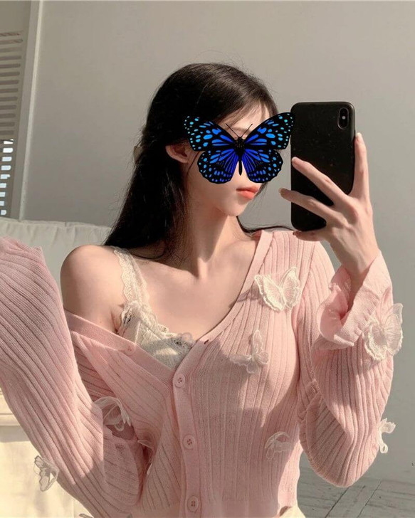 ANGELCORE BUTTERFLY CROP CARDIGAN