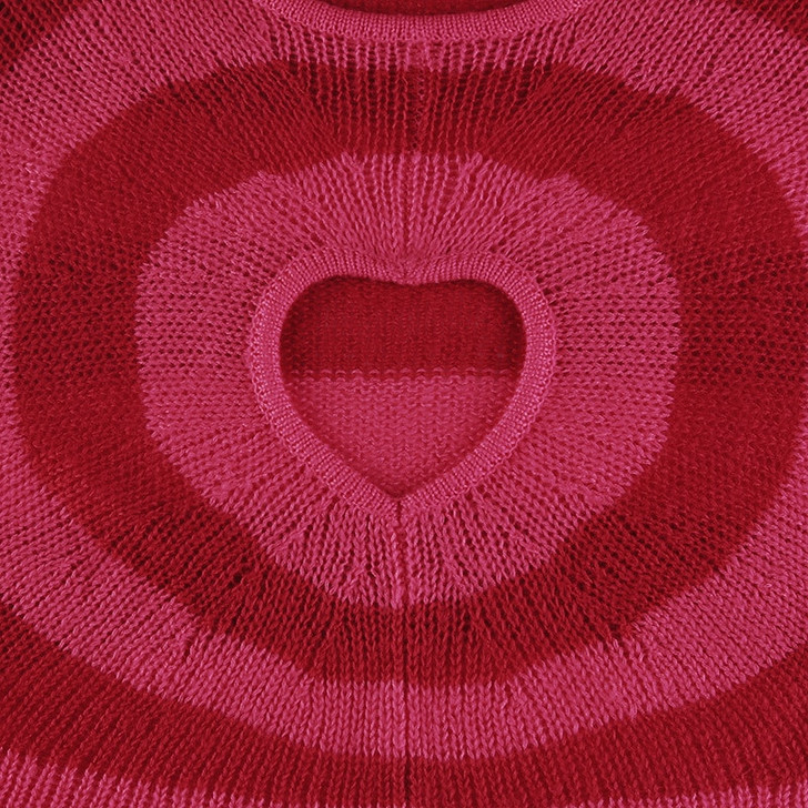 Y2K HEART KNIT SWEATER Y2K HEART KNIT SWEATER